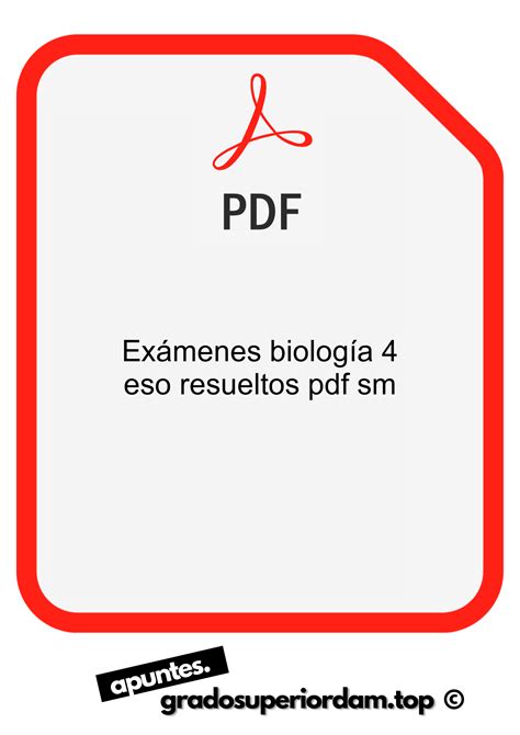 Ex Menes Biolog A Eso Resueltos Pdf Sm Mundoapuntes