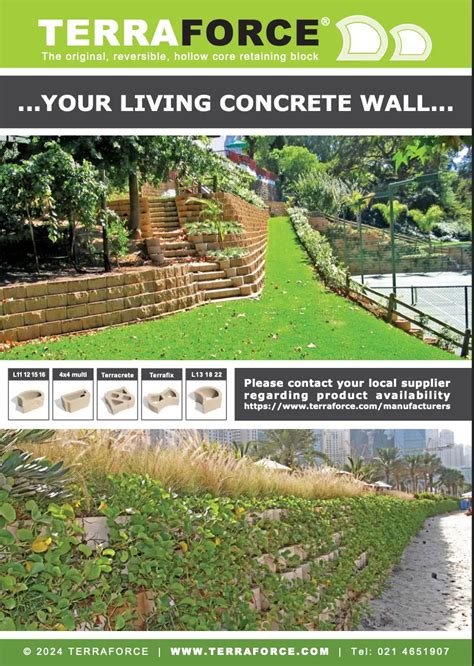 Terraforce Retaining Walls For Landscaping Concrete Blocks And Erosion Control