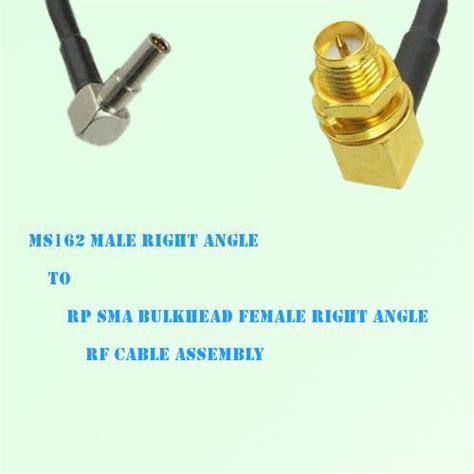 Ms162 Male Ra To Rp Sma Bulkhead Female Ra Rf Cable Assembly