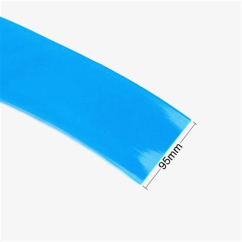 95mm PVC Heat Shrink Sleeve For Lithium Battery Pack 1 Meter Blue