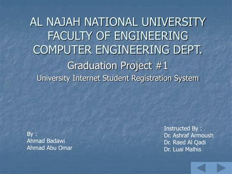 Ppt Al Najah National University Faculty Of Engineering Computer