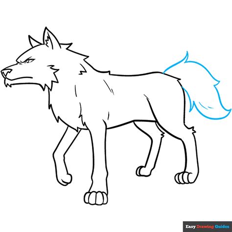 How To Draw An Anime Wolf Easy Step By Step Tutorial