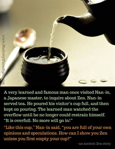 Cup Of Tea An Ancient Profound Zen Story Zen Tea Cups Cup