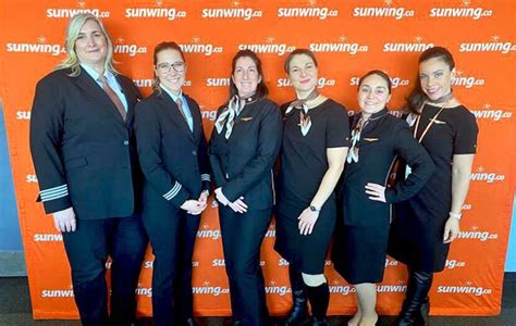 Sunwings Three All Female Flight Deck And Cabin Crew Flights Honour