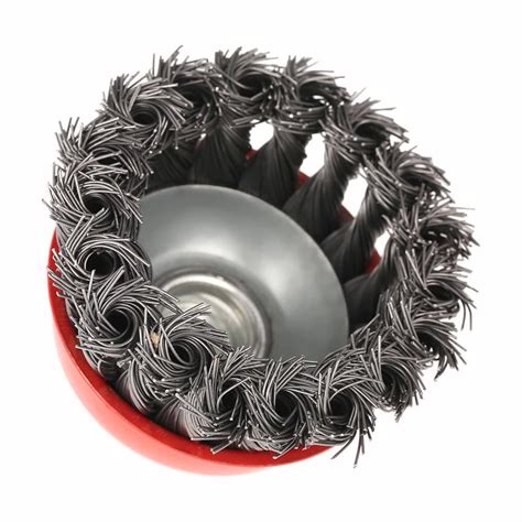 Buy Mm In Steel Wire Wheel Knotted Cup Brush Rotary Steel Wire Brush