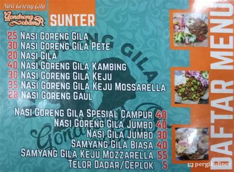 Selalu Diperbarui Menu Nasi Goreng Gila Gondrong Obama Sunter