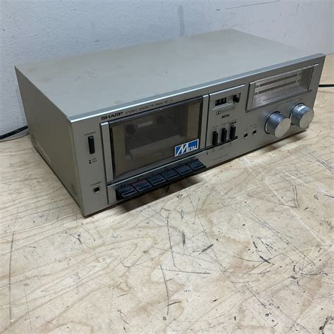 vintage sharp stereo cassette deck rt  dolby working