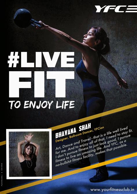 Pushkaraj S Shirke : Your Fitness Club: #LIVEFIT - Gym Advertising Campaign