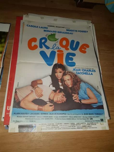 AFFICHE DE CINÉMA d époque du film CROQUE LA VIE de 1981 40x60cm EUR