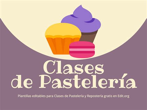 Cursos de Pastelería y Repostería pósters editables