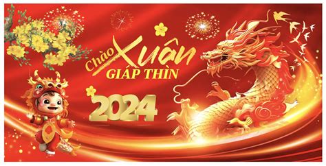 122326 phông nền maket chúc mừng năm mới Giáp Thìn 2024 corel x7 Chia