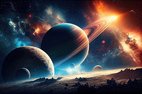 Premium AI Image | Space wallpaper banner background cosmic galaxy with ...