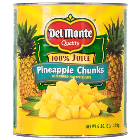 Del Monte Can Pineapple Chunks In Juice