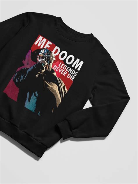 Mf Doom Hip Hop Sweatshirt 90s Rap Clothing Rapper Shirt Eminem 50 Cent