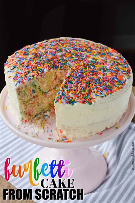 Funfetti Cake From Scratch Sugar Dish Me