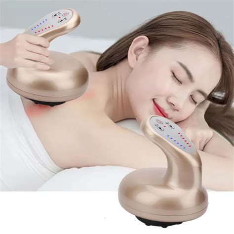 Electric Guasha Cupping Scraping Massager Vacuum Suction Cups Ems Anti