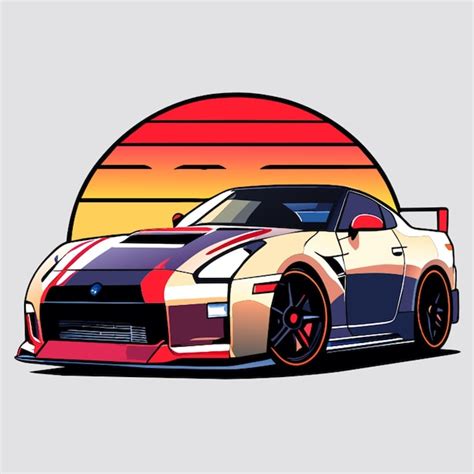 Premium Vector Nissan Gtr R 35