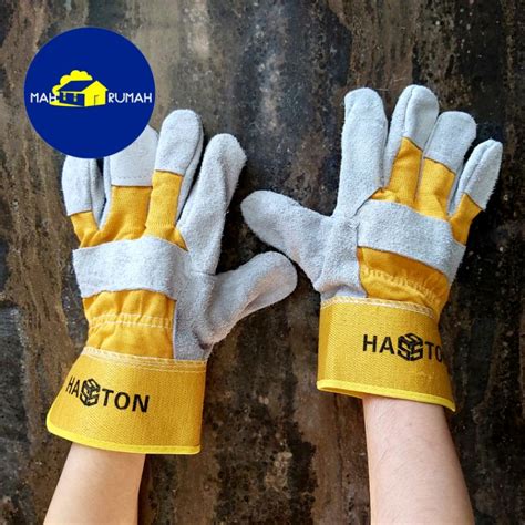 Jual SARUNG TANGAN LAS KOMBINASI Welding Gloves Kulit Safety Proyek 10