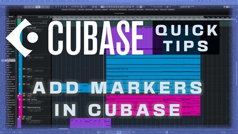 How To Add Markers In Cubase Cubase 12 Quick Tips YouTube