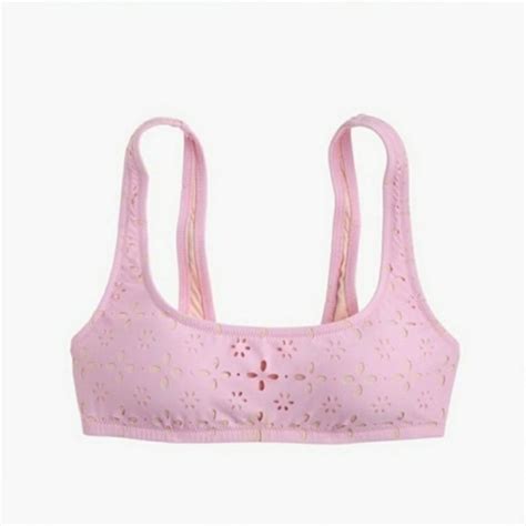 J Crew Swim J Crew Scoop Bikini Topbottom Laser Cut Pinkxl Poshmark