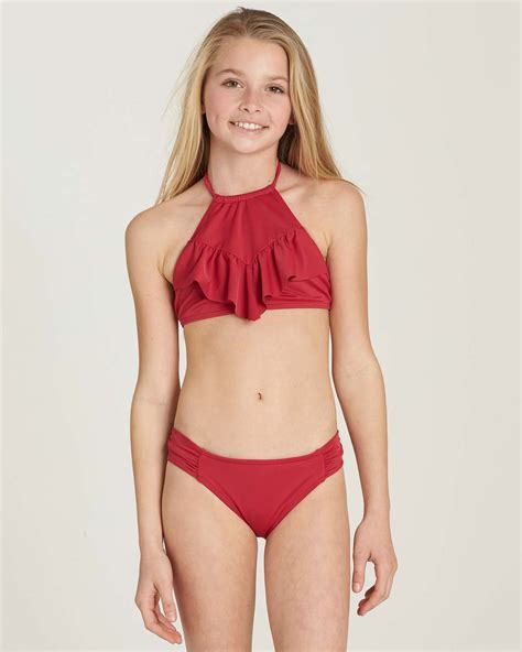 Girls Sol Searcher High Neck Bikini Set Y201MSOL Billabong