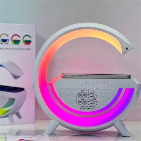 Lumin Ria G Speaker Caixa Som Carregador Indu O Rgb Bt Mercadolivre