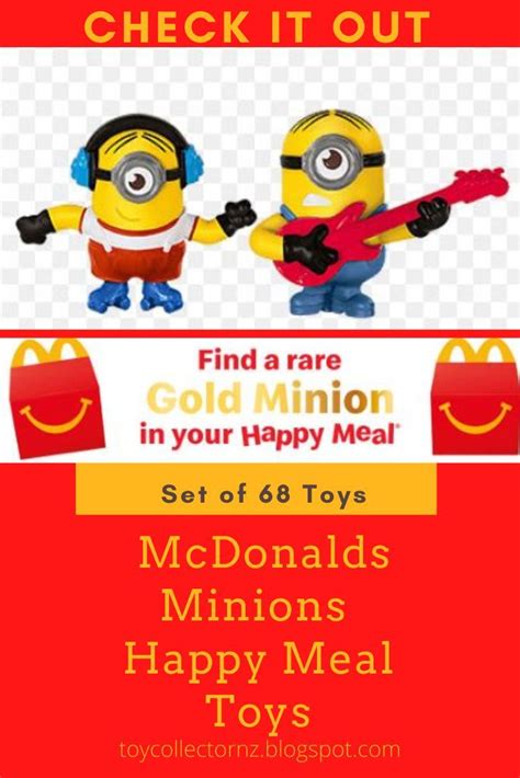 McDonalds Minions Happy Meal Toys 2021 Australia and New Zealand ...