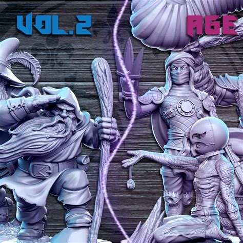 3D Printable Full And Pre Supported 31 Against The Shadows Vol 2 Age