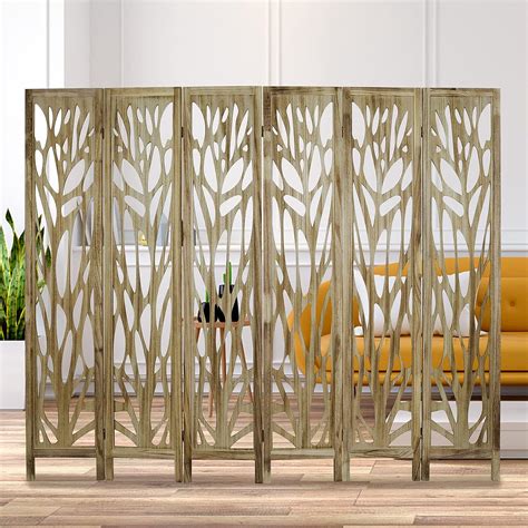 Amazon Babion 6 Panel Room Divider Folding Portable Partition