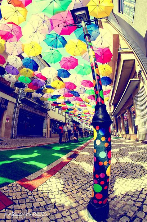 Hundreds of Umbrellas Once Again Float Above The Streets in Portugal