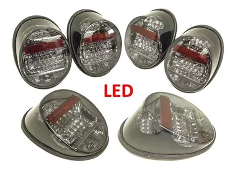 Par Calaveras Cristal Led Vw Sedan Vocho Varios Colores