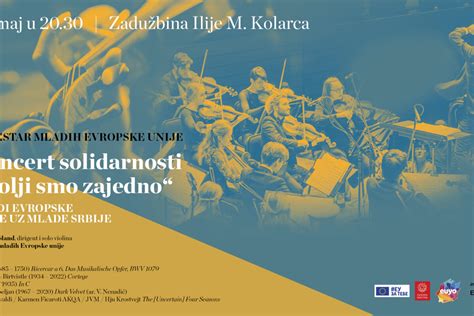 Bolji Smo Zajedno Besplatan Koncert Solidarnosti Mladih Iz Eu Na