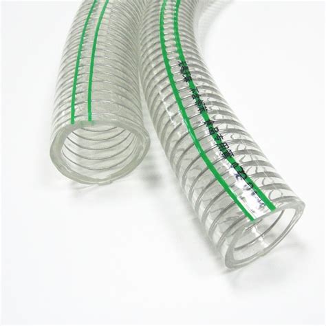 Flexible Transparent Non Toxic PVC Spiral Steel Wire Reinforced Hose