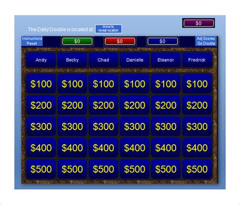 Jeopardy Template 13 Free Word Excel Ppt Pdf Format Download