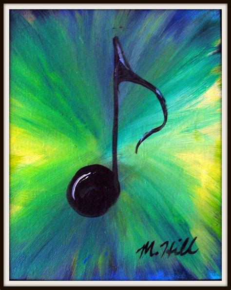 Easy Acrylic Painting Ideas for Beginners: Music Note