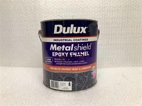 Dulux Metalshield Epoxy Enamel Gloss Paint Vivid White 4L – RRP $112 ...