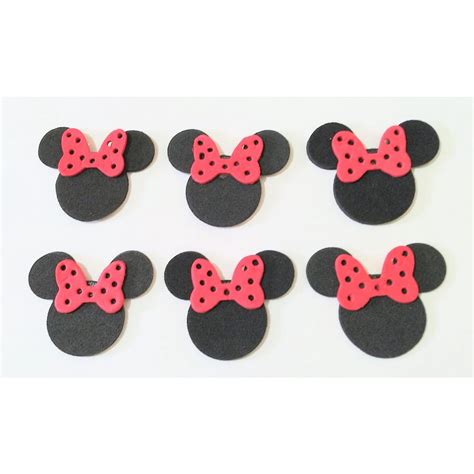 APLIQUE DE EVA CABECINHA MINNIE 25 UNIDADES Shopee Brasil