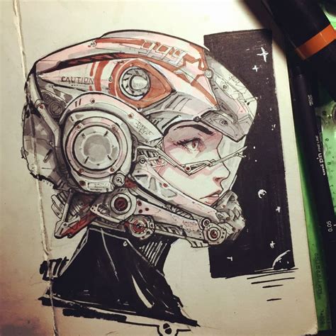 ArtStation Inktober 2016 Week 3 Eriko Pedojan Cyberpunk Art