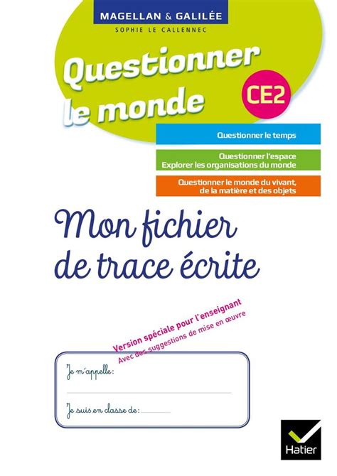 Questionner Le Monde Ce Mon Fichier Corrigepdf Books Interactive