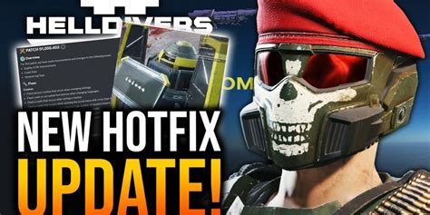 Glitch Unlimited Helldivers Devs Reveal New Hotfix Update