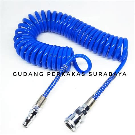 Jual Selang Kompresor Meter Pu Recoil Air Hose Compressor Selang