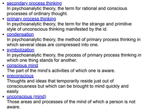 Kaarten Week 6 1 Psychoanalysis Quizlet