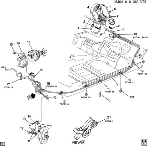 Visualizing The Brake Line Configuration In A 99 Chevy Silverado