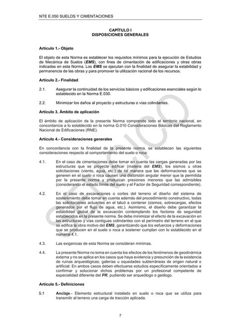 Norma E Suelos Y Cimentaciones Pdf