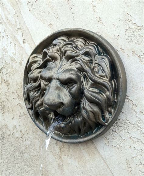 Lion Head Wall Water Spout Outdoor Garden Fountain Rosette Inspire