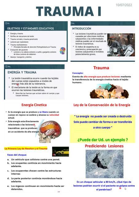 TRAUMA Mis apuntes Enfermería uDocz