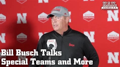 Nebraska Football Bill Busch Talks Special Teams And More YouTube