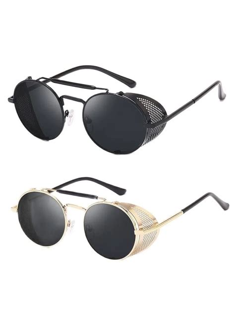 Gafas De Sol Retro Steampunk Para Hombre Y Mujer Lentes De Sol De