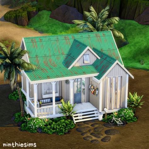 Oliwia Sims Builds On Instagram Tropical Cabin No Cc