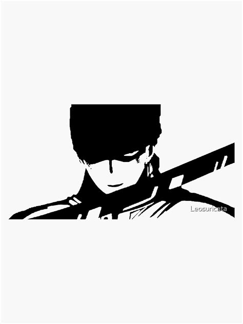 "Roronoa Zoro angry One Piece" Sticker for Sale by Leosuricata | Redbubble